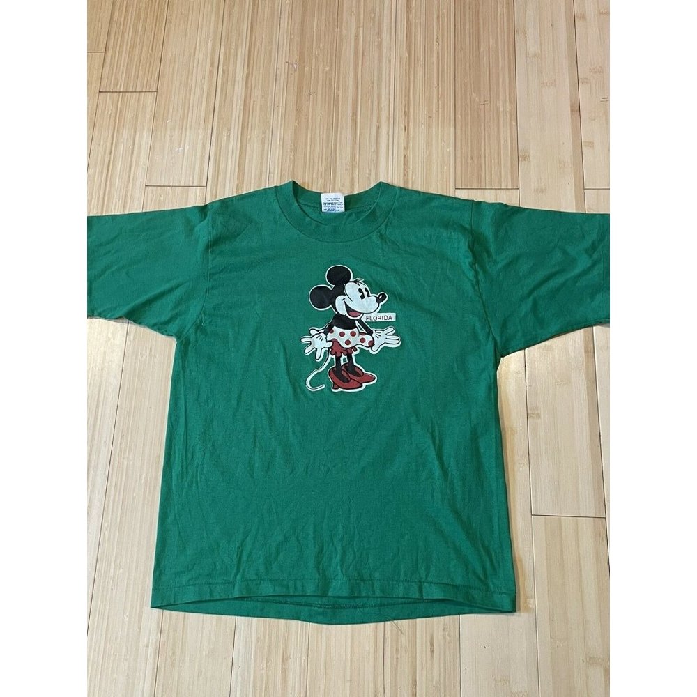 Vintage Walt Disney World Kids Girl’s Minnie Mouse Shirt Sz Large Single Stitch